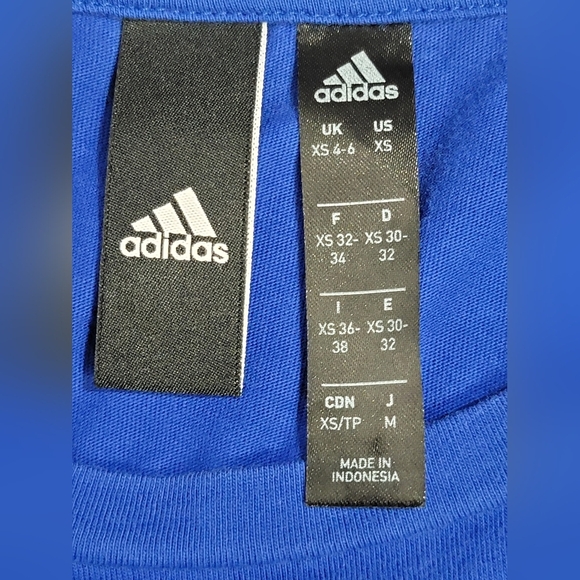 Adidas Womens Sport Core Athletic Crop T-shirt  Size XS - Picture 7 of 9